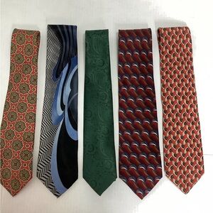 5Pc bundle Silk Tie Collection all silk all approximately 57” long  gently worn
